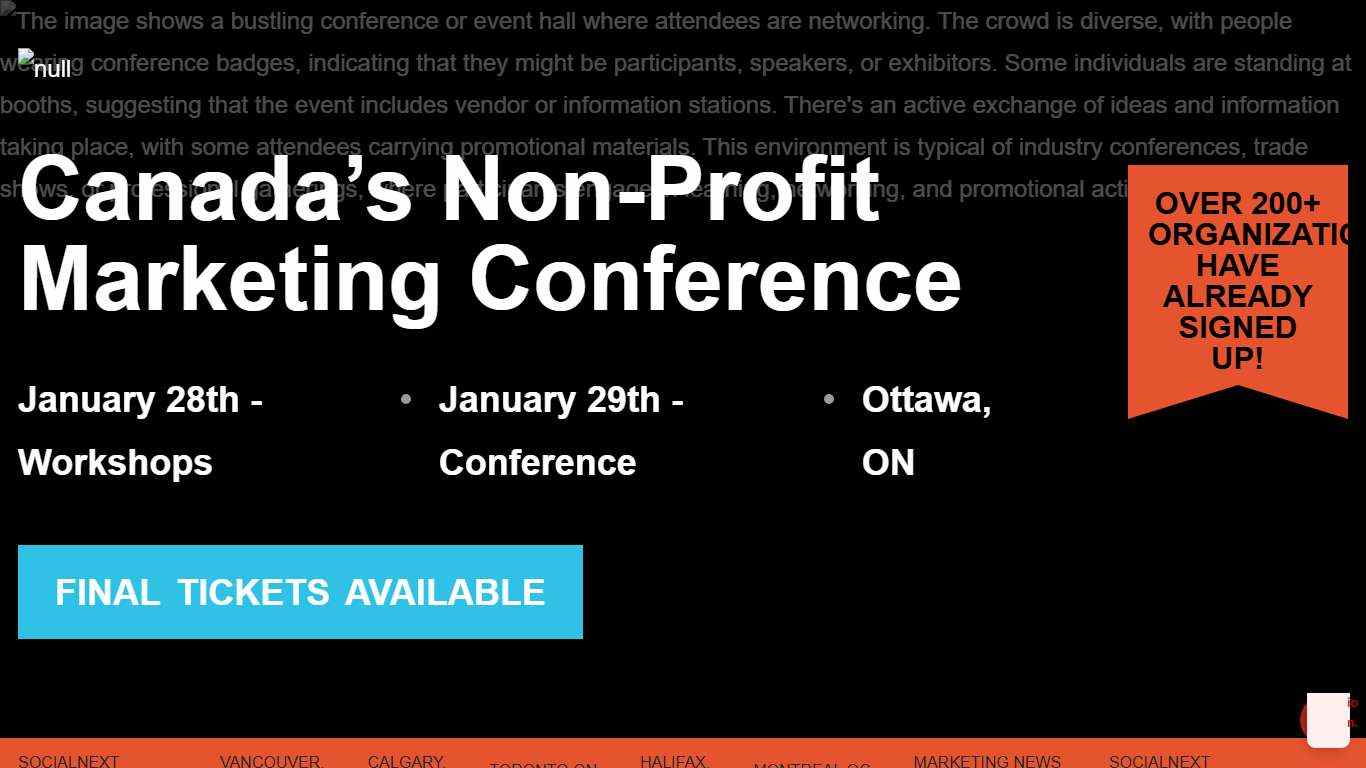 SocialNext Ottawa 2026 Canada’s Nonprofit Marketing Conference